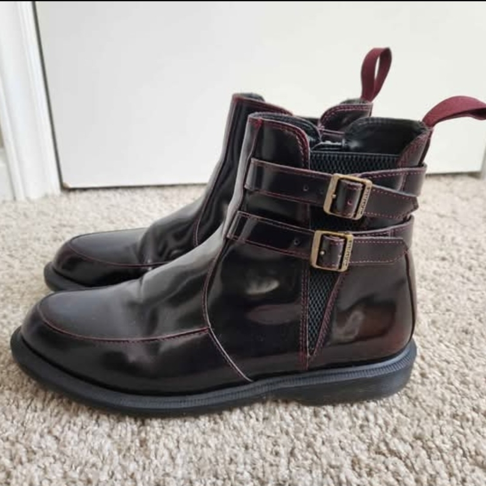 Women's Burgundy Leather Boots